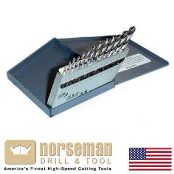 Norseman 3/16" Left Hand Super Premium High Speed Drill Bit - USA Made, 135° Split Point (MPN 92450)