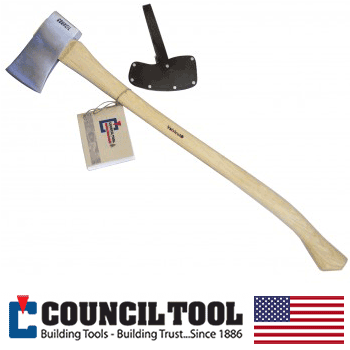 Velvicut 4 LB Premium Felling Axe with Sheath & Axe Collar (JP40DV36C)