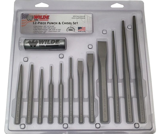 12 pc Punch and Chisel Set Wilde (K12.NP/CC)