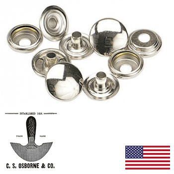 #20 Steel Nickel Plated Snap (Qty 100) (K3708-11-C)