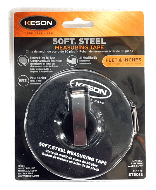 50 Ft Keson Steel Measuring Tape ST5018 (ST5018)