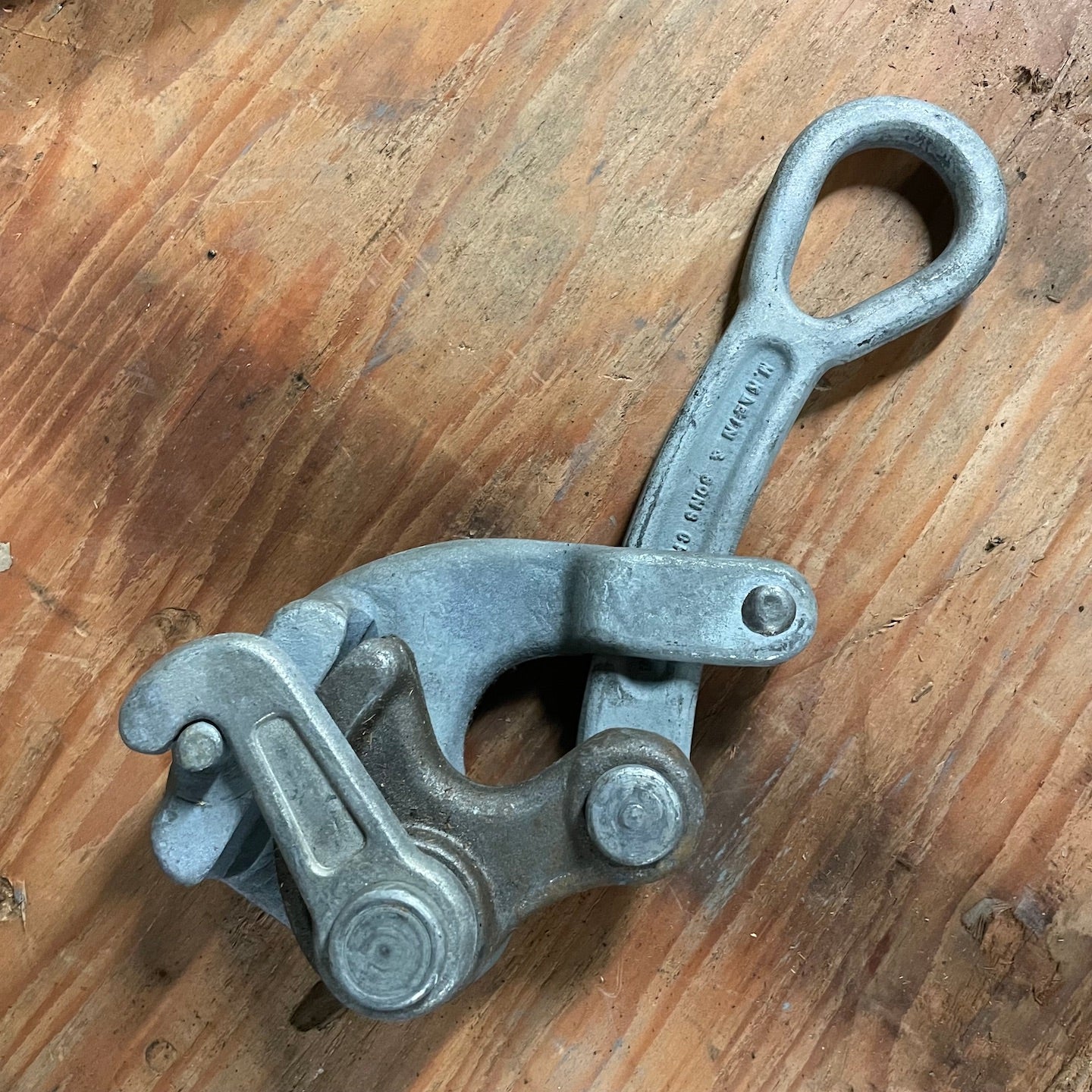 WWII Era Klein and Sons Haven's?« Grip for 3/4" Wire Rope