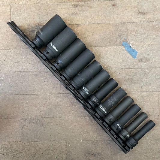 Koken 1/2" Drive 6 Point Thin Wall Deep Impact Socket Set 3/8"-1 1/8" (KRS14301A/12)