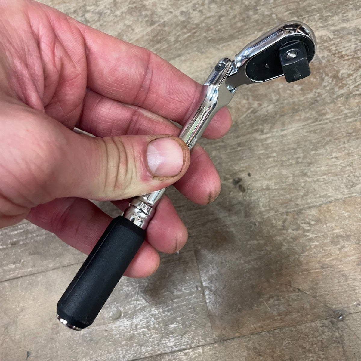 Koken 1/4" Body w/ 3/8" Drive Head 72 Tooth Flexible Ratchet Z-Series (2726Z-3/8(L160)-72T)