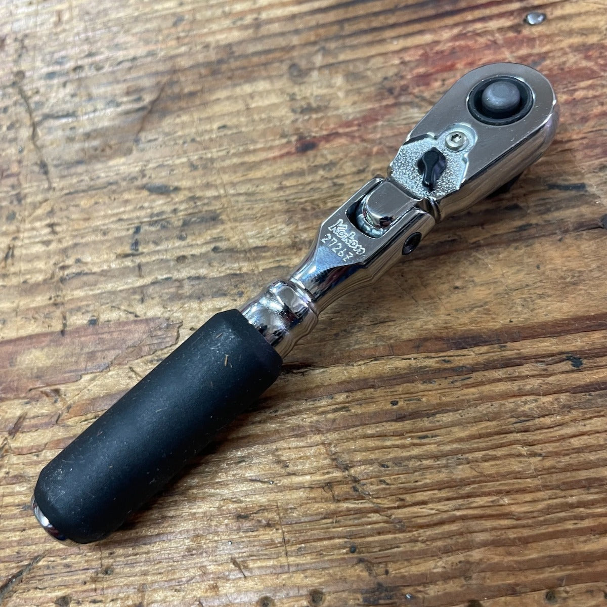 Ko-Ken 1/4" Body w/ 3/8" Drive Flex Head 72 Tooth Quick Release Z-Series Ratchet (2726ZB-3/8)