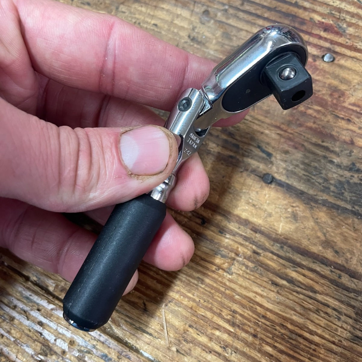 Ko-Ken 1/4" Body w/ 3/8" Drive Flex Head 72 Tooth Quick Release Z-Series Ratchet (2726ZB-3/8)