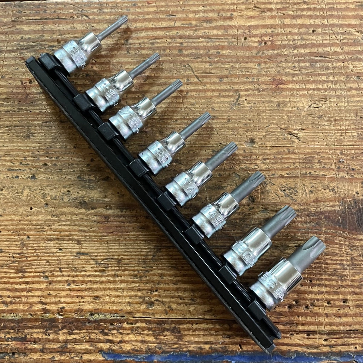 Koken 3/8" Drive Z-Series T20 to T55 Torx Socket Set (RS3025Z/8-L50)