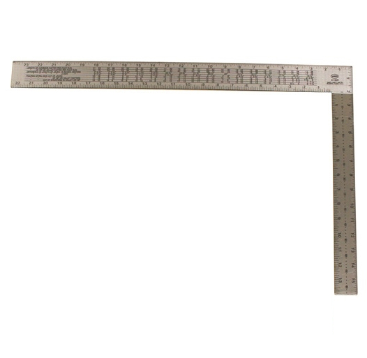 Kraft 16" x 24" Etched Polished Steel Rafter Square SL100RP (SL100RP)