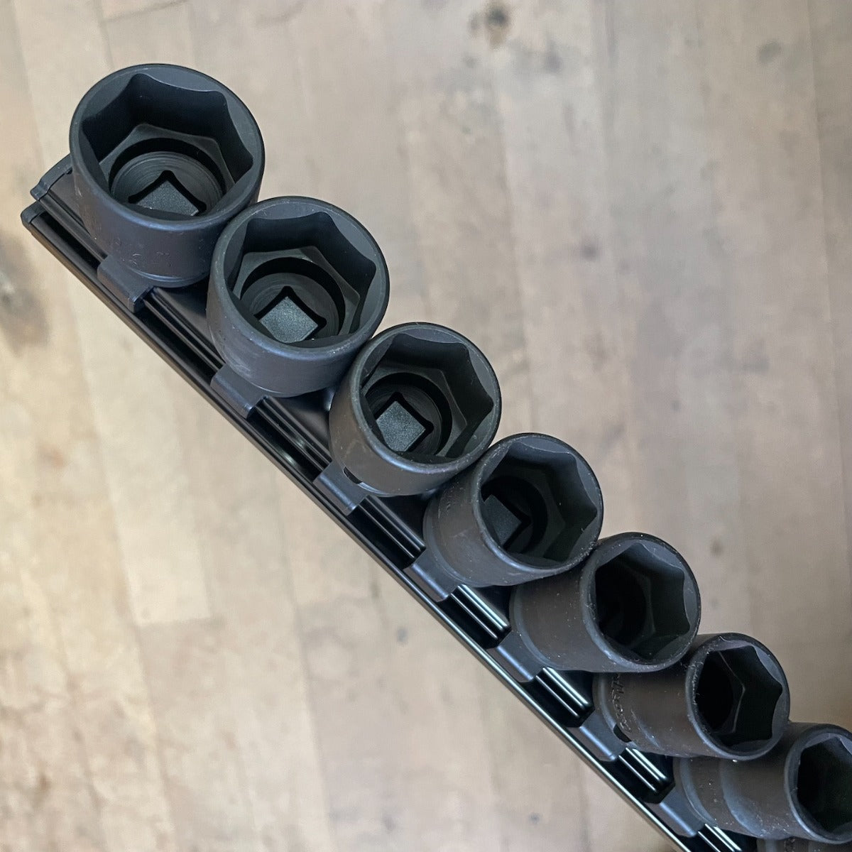 Koken 3/8" Drive 6 Point Thin Wall Impact Socket Set 1/4-7/8 on Magnetic Rail  (KRS13401A/11)