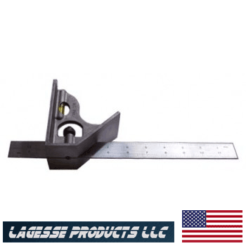 12" LaSquare Combination Square - 2" Base (LPS-C12ST)