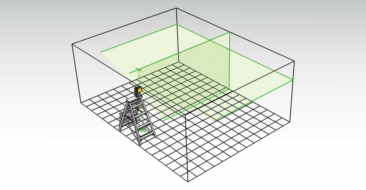 Stabila LAX 300G Cross Line Plus Plumb Point Laser