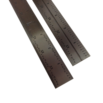 LaSquare 24" Stainless Steel Grooved Rule (32nds/64ths & 8ths/16ths) (LPS-B24ST)