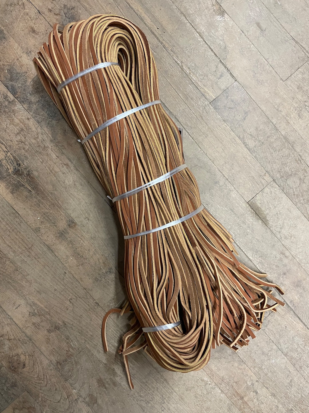 100 pack of 3/16" x 72" Cork Leather Laces