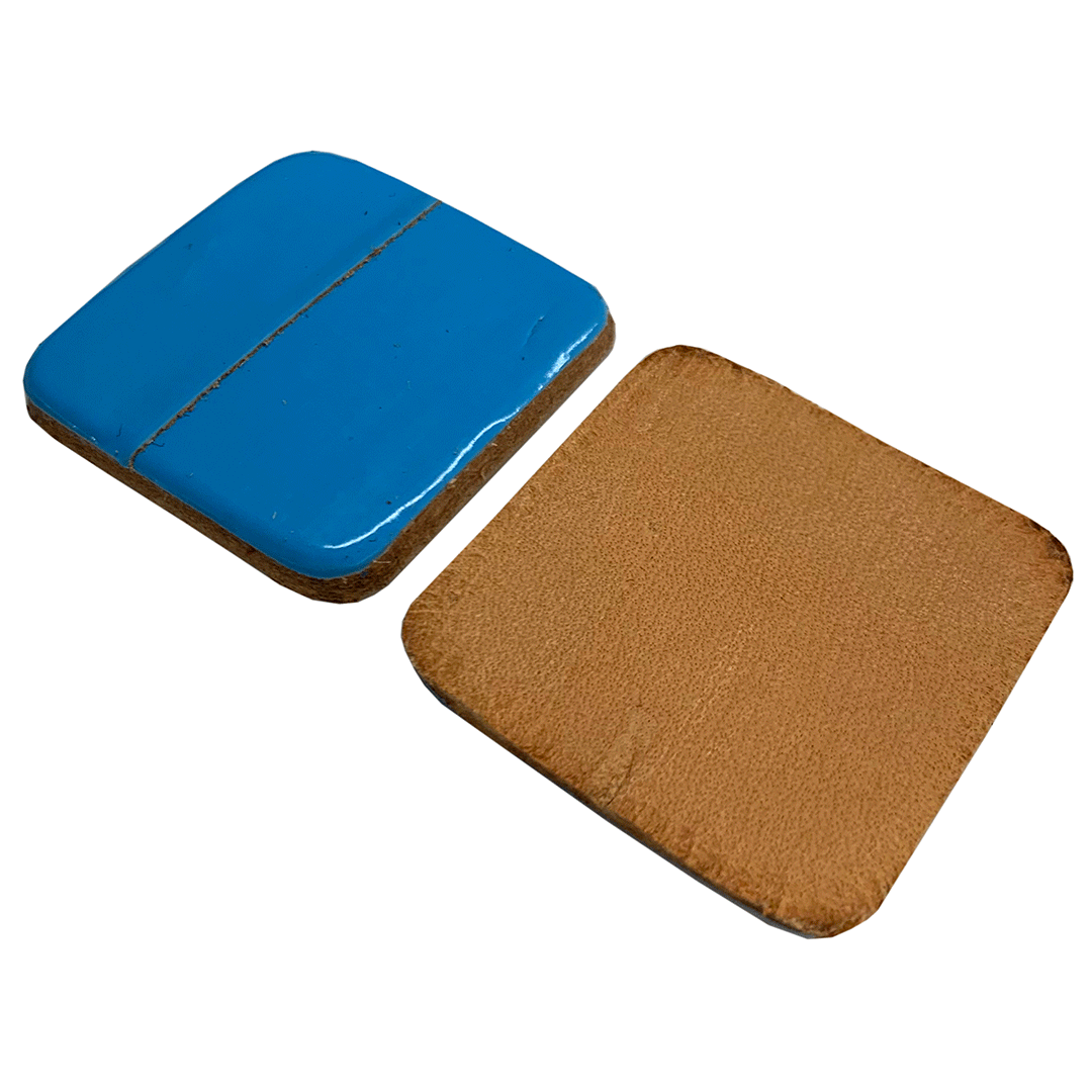 Pair of non-Marring Leather Pads for Aluminum Dubuque Bar Clamps (PADS)