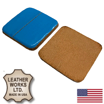 Pair of non-Marring Leather Pads for Aluminum Dubuque Bar Clamps (PADS)