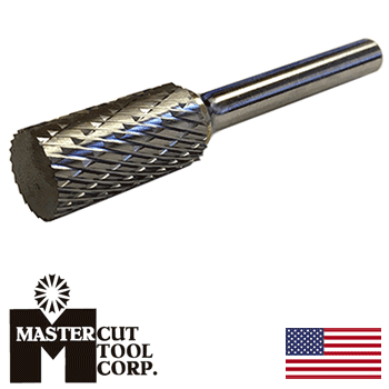 MasterCut SA-1DC Cylindrical Rotary Carbide Burr 1/4" O.D. (SA-1DC)