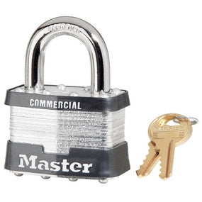 MasterLock Model #5KA-297 2" Wide Laminated Steel Pin Tumbler Padlock Keyed Alike #297 (5KA-297)