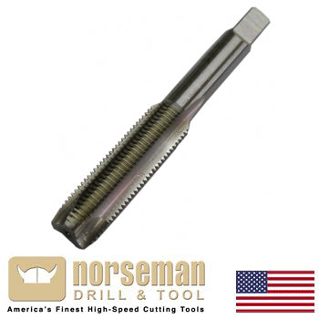 Norseman 1/2-13 NC High Speed Steel Spiral Point Plug Tap (60401)