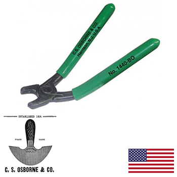 C. S. Osborne Hog Ring Pliers Bent Open Spring (1440-BO)