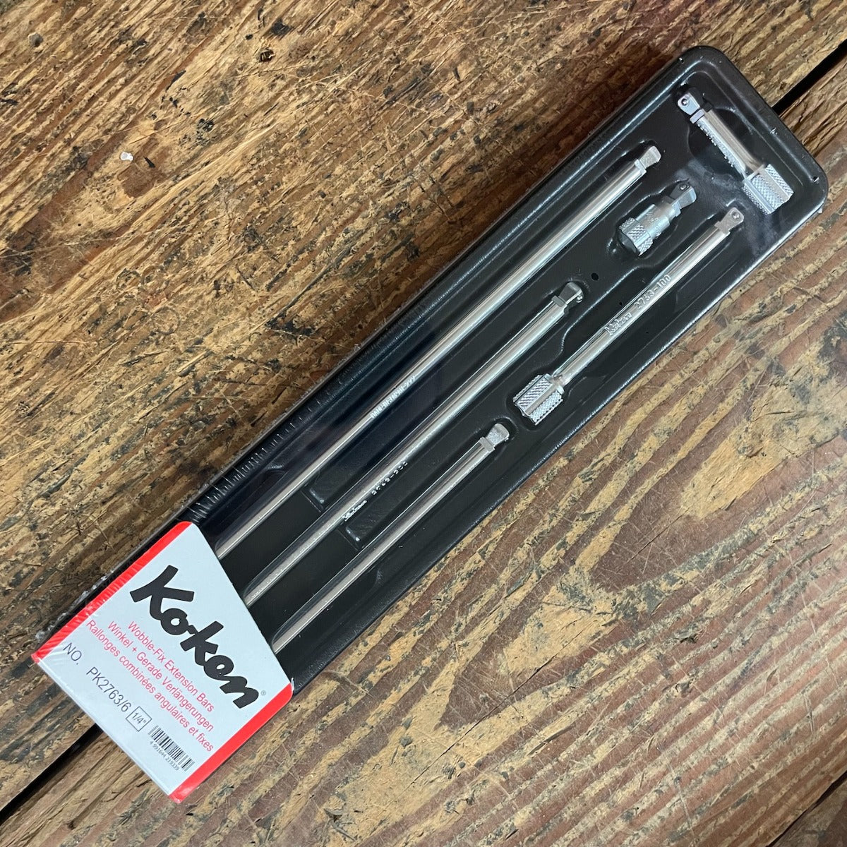 Koken 1/4" Drive Wobble/Fix 6 Piece Extension Set (PK2763/6)