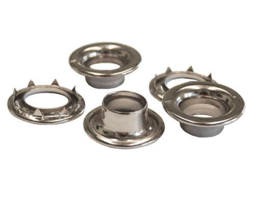 1 GR. 3/8" USA Nickel Plated Brass Spur Grommets #2 (N2-02)