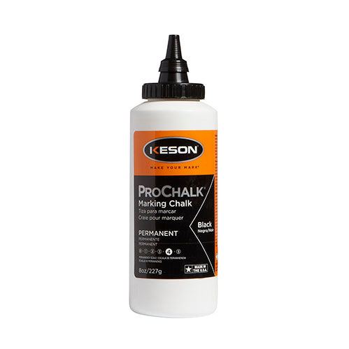 Keson ProChalk Level 4 PERMANENT Black Marking Chalk (PM8BLACK)