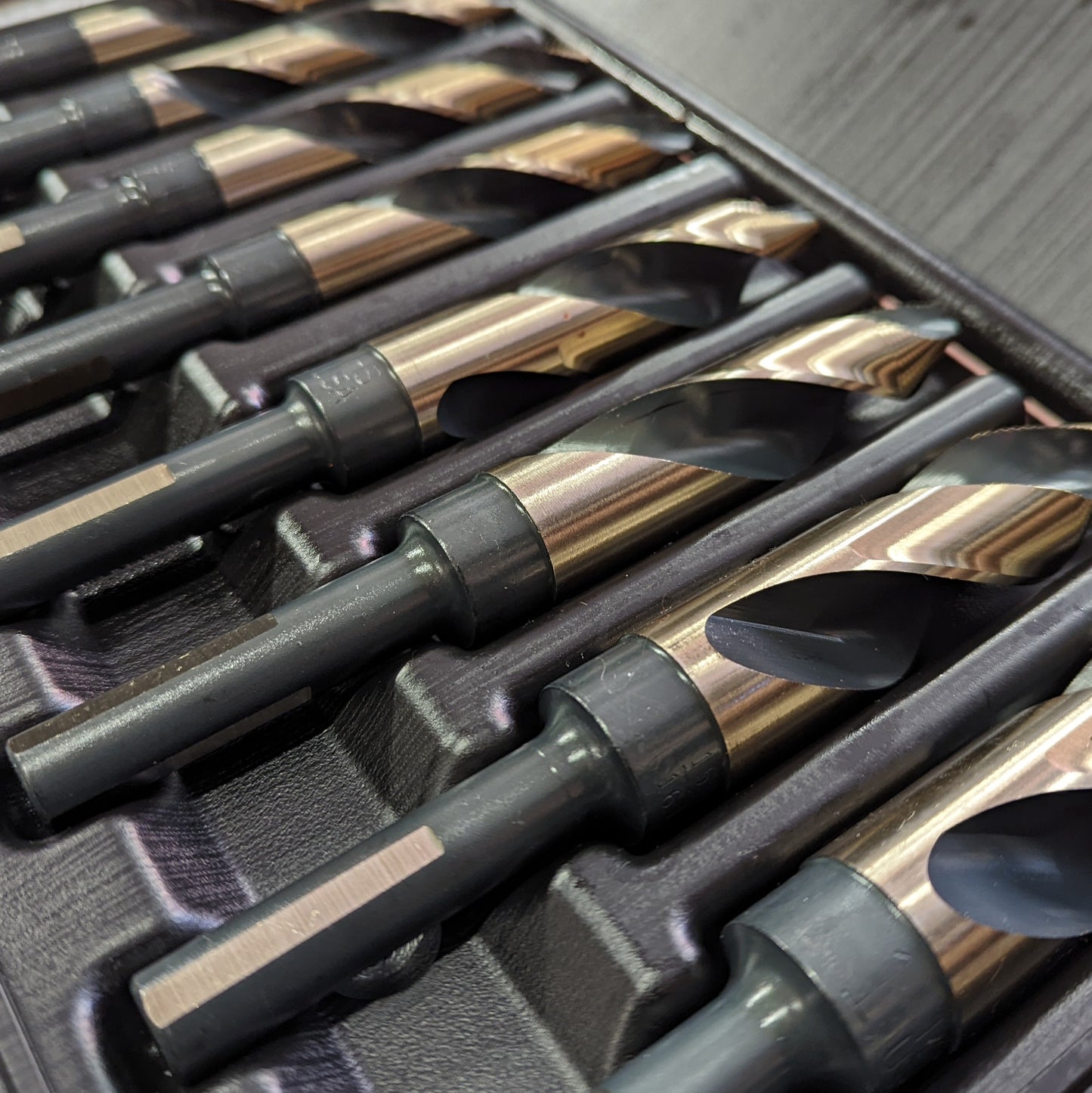 Norseman 8pc 9/16 in. to 1 in. Black and Gold Vortex 1/2 in. Shank Set (26473)