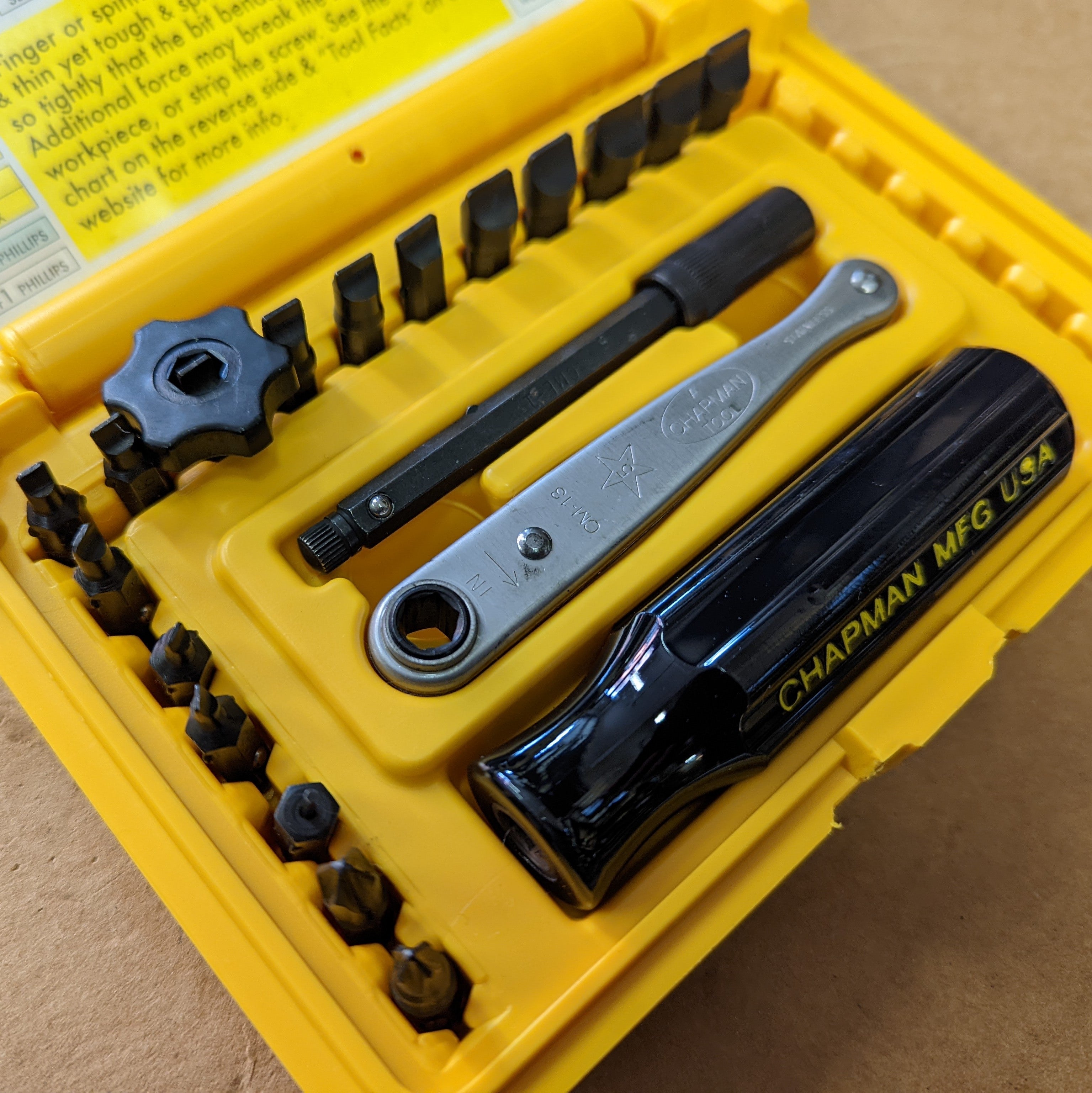 Chapman Starter Slotted Screwdriver Set for Small Machines (9600