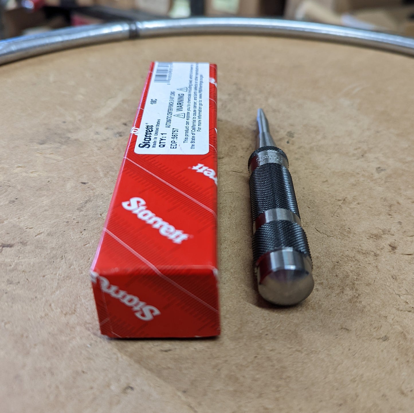Starrett 5 1/4" Steel Automatic Center Punch (18C)