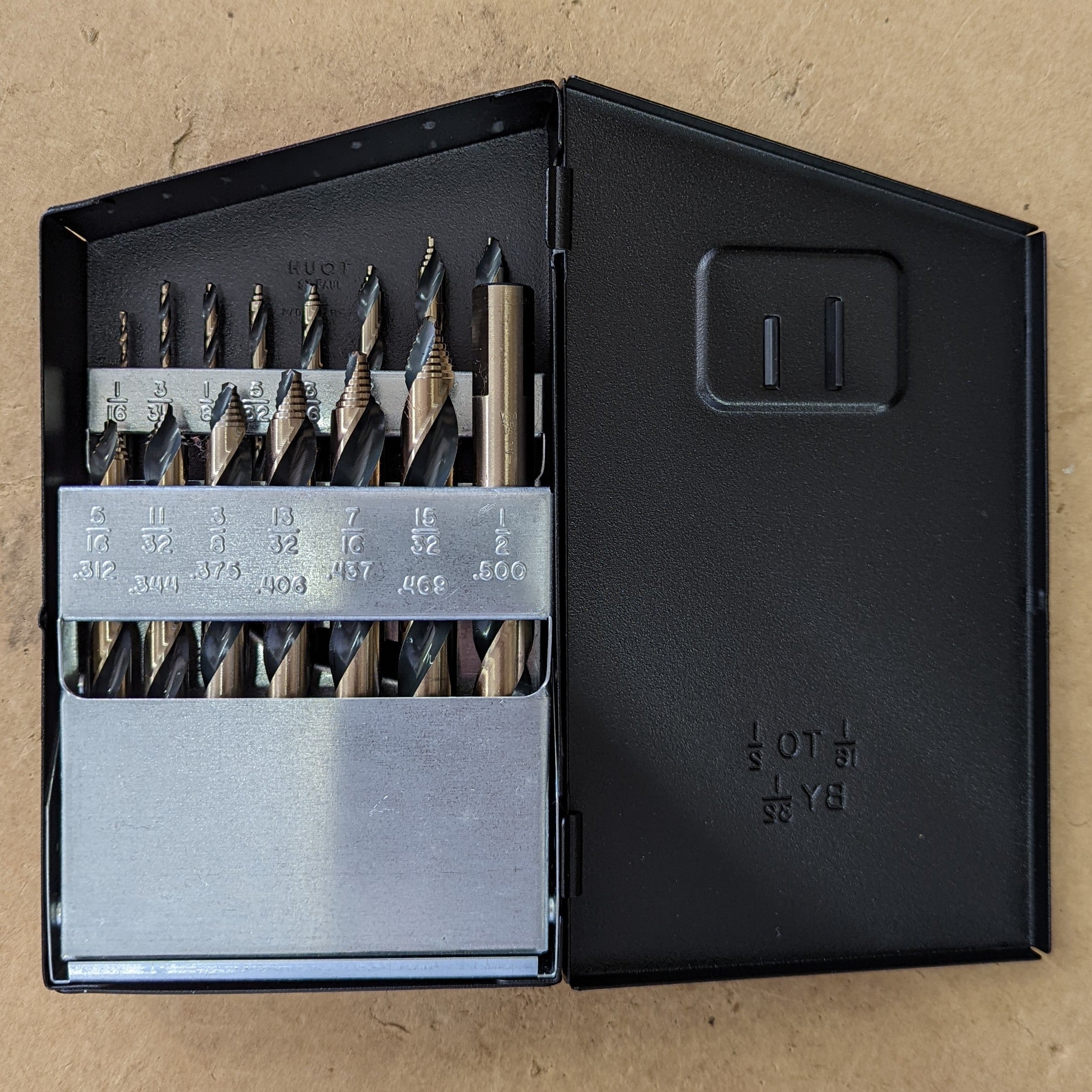 Norseman 15-Piece Vortex Drill Bit Set, Sizes 1/16