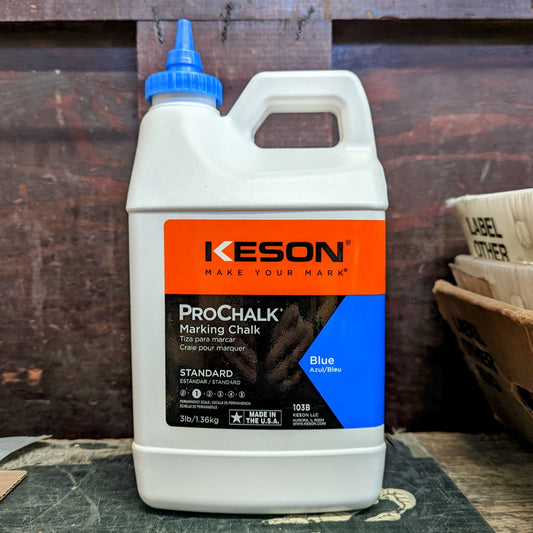Keson ProChalk 3lb. Blue Marking Chalk (103B)