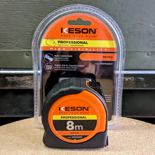 Keson 8M x 1" Pro-Series Tape Measure (PGPRO8MV)