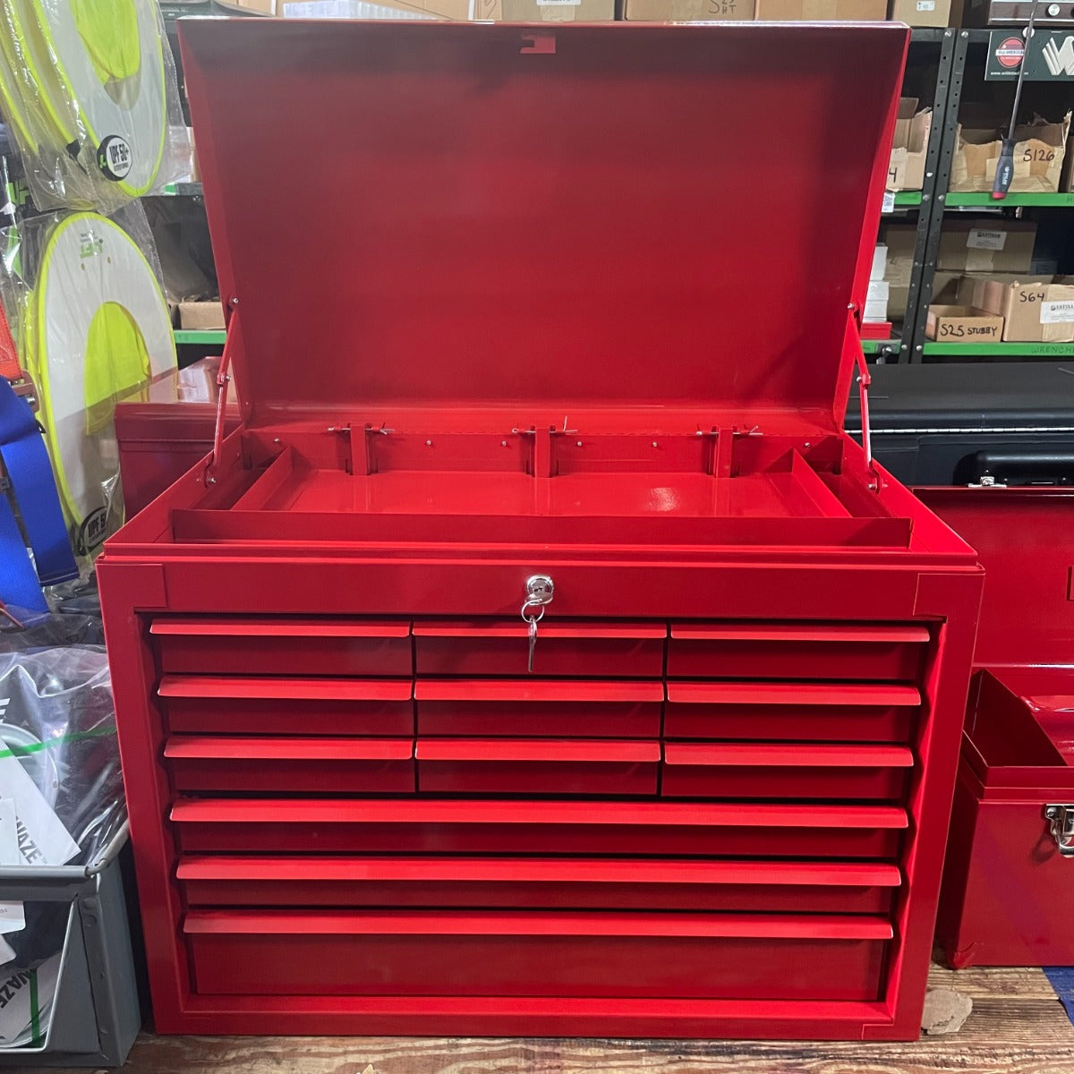 Valley 12 Drawer Red Metal Tool Box 25 3/4