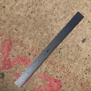 PEC 12" Rigid Tempered Rule (32nds/64ths & 0.5mm/1mm) w/ Blemish (PEC-12-3264-MM-T)