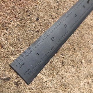PEC 12" Rigid Tempered Rule (32nds/64ths & 0.5mm/1mm) w/ Blemish (PEC-12-3264-MM-T)