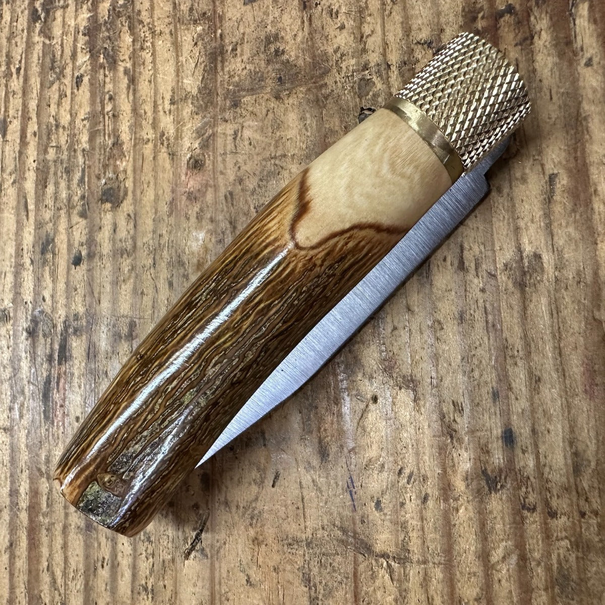 Jose Da Cruz Carbon Steel Navalha Grande Rustica Variadas Knife (RST.85.B)