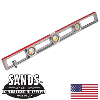 Sands 24" Plumber's Aluminum Cast Level sl2424p (SL2424P)