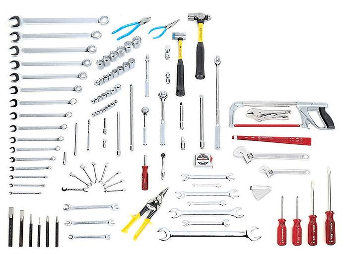 114 Pc Industrial Maintenance Tool Set with WT803 Box (180WR)
