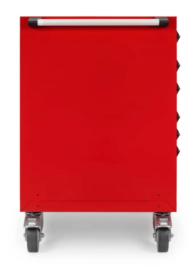 Tekton 11-Drawer 40/60 Split Bank Tool Cabinet, Red (60 W x 27 D x 41.5 H in.) Steel Top w/ Mat (OCL63202-T)