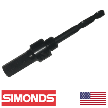 Simonds 7/16" Shank Hole Saw Arbor 1/2 x 20 Thread (36010100)