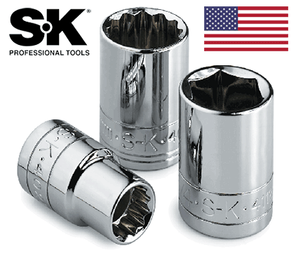 Socket Chrome 1/4 Drive Standard 12 Point 9/32" (SK43909)