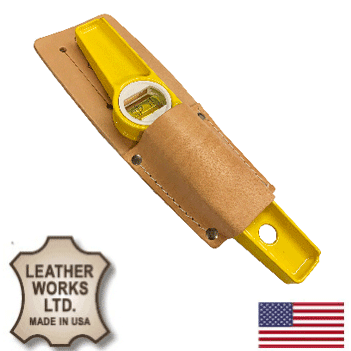 US Made Top Grain Leather Holster for Stabila Torpedo Levels (ST-1)