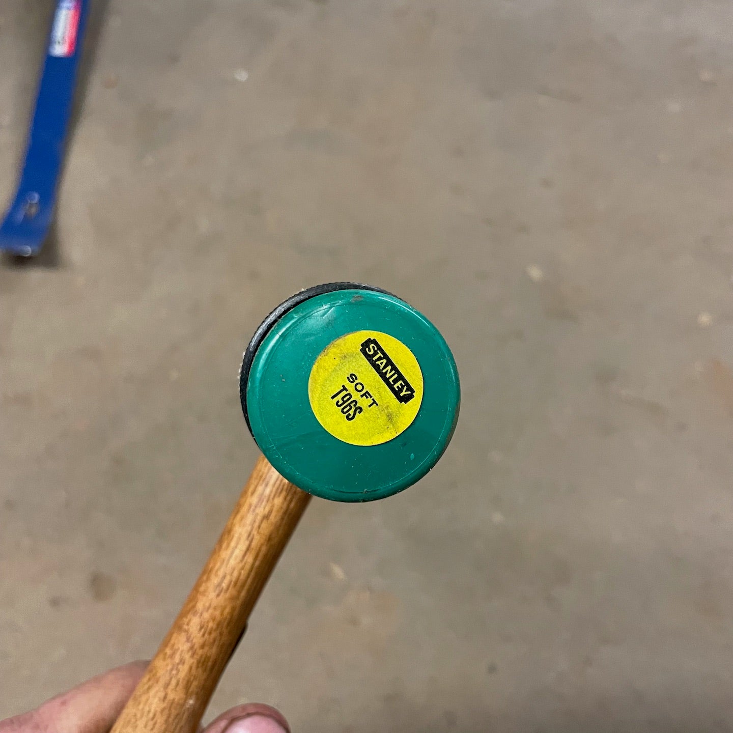 NOS Stanley No. 696 Soft Face Hammer - Green