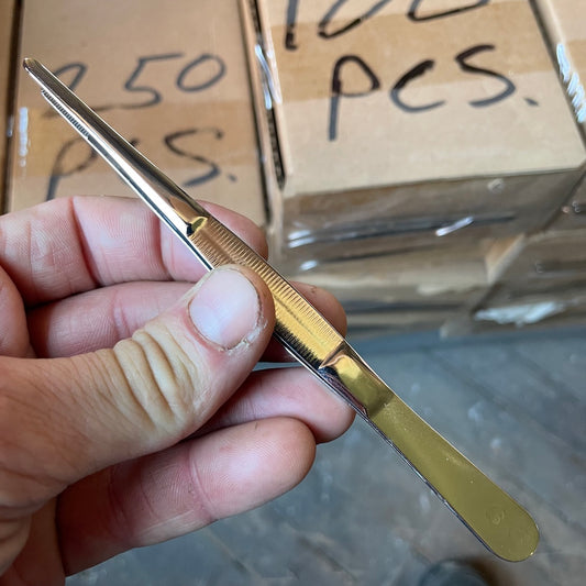 US Made Yankee 5" Serrated Tweezers Unbranded (TW-806)