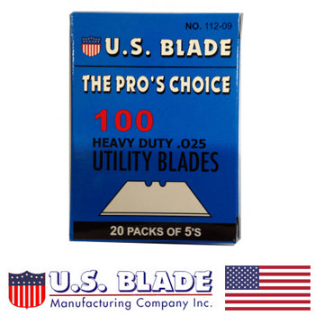 100 Pack of 2 Notch Utility Knife Blades (TE03-011)