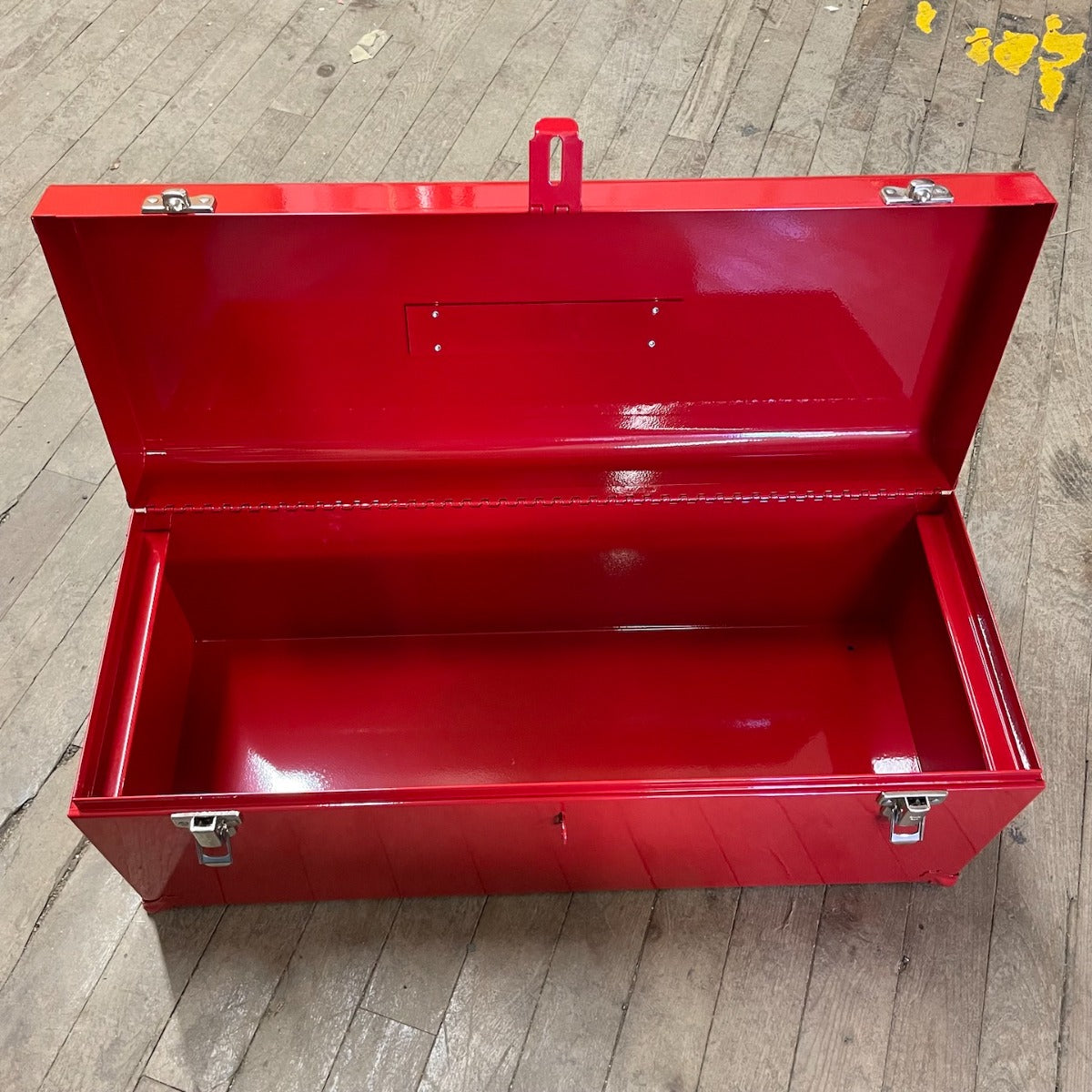 Valley Red Metal Tool Box w/ Handle and Tray 22 1/2