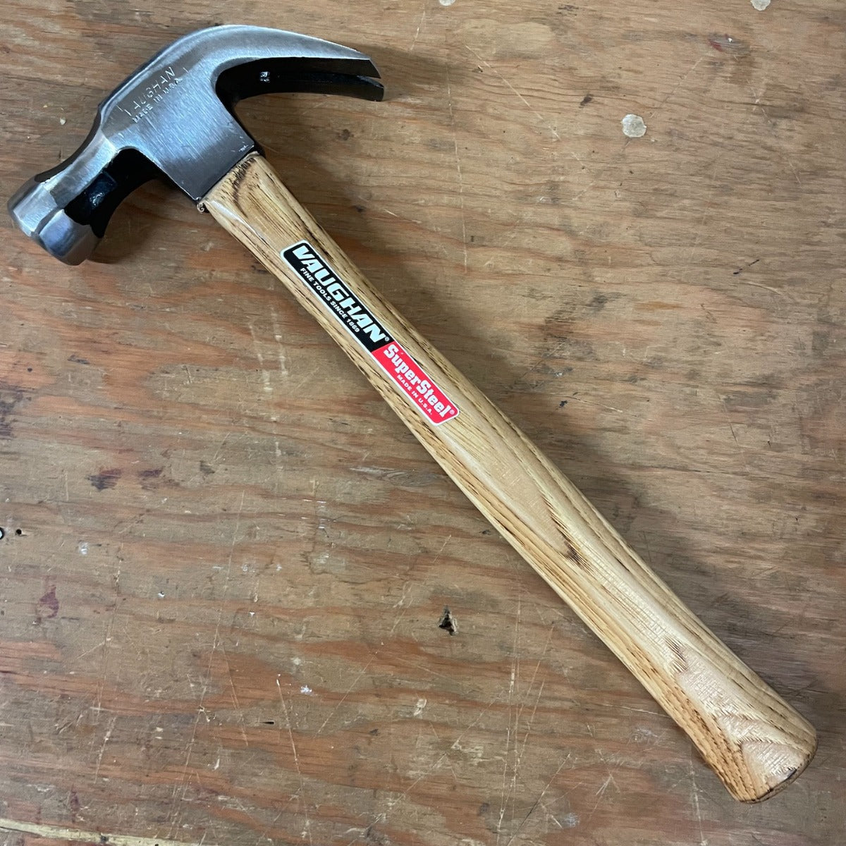 NOS Vaughan 20oz Octagon Wood-Handled Claw Hammer (S20)