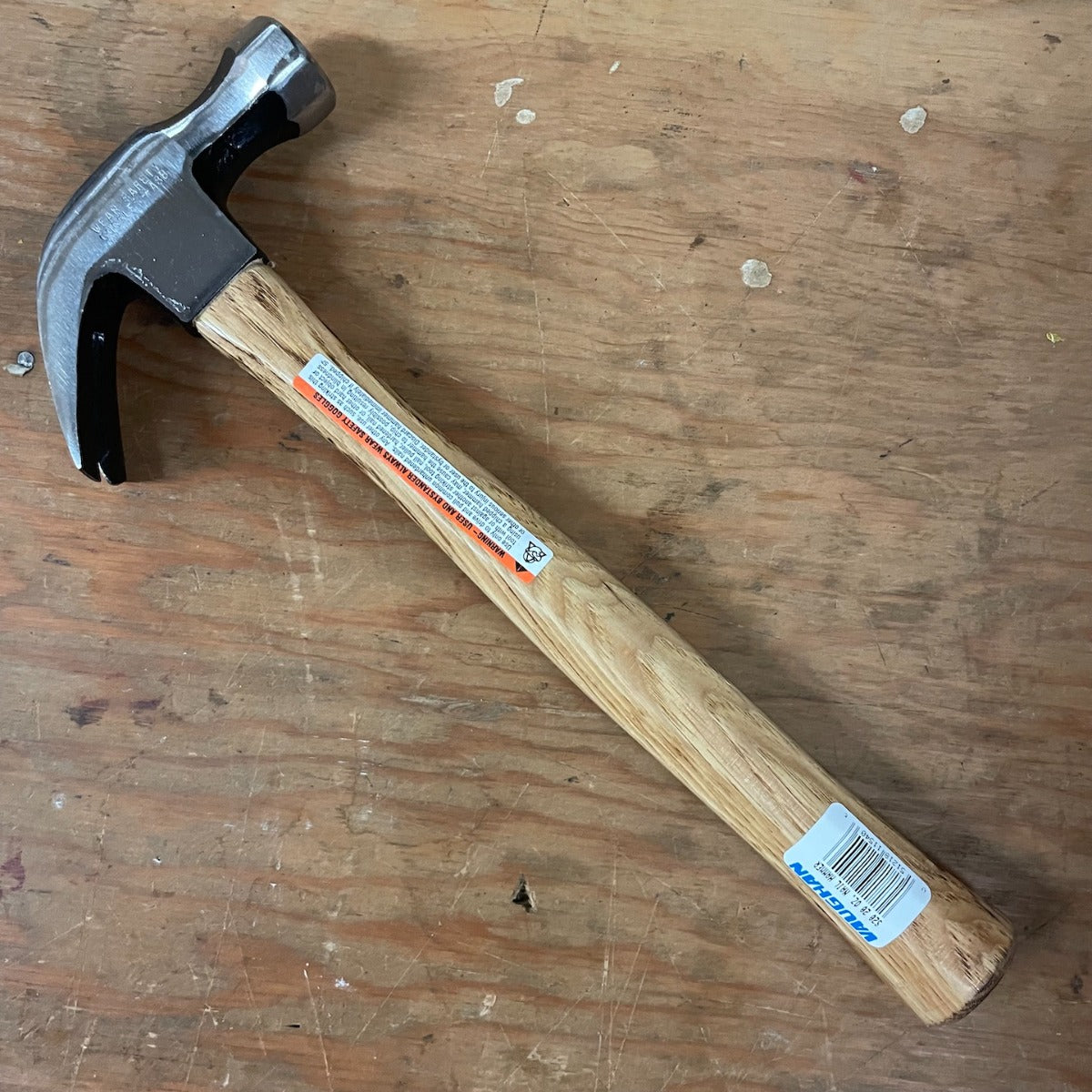 NOS Vaughan 20oz Octagon Wood-Handled Claw Hammer (S20)