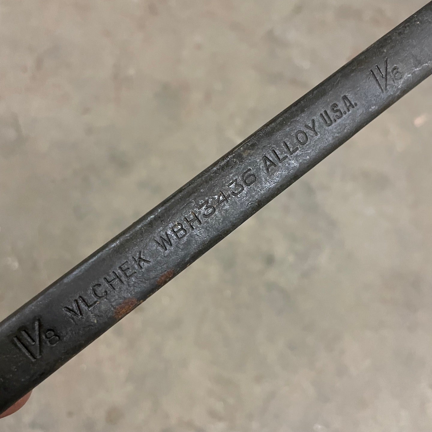 Vlchek NOS WWII Era Box End 1 1/16 x 1 1/8 Wrench