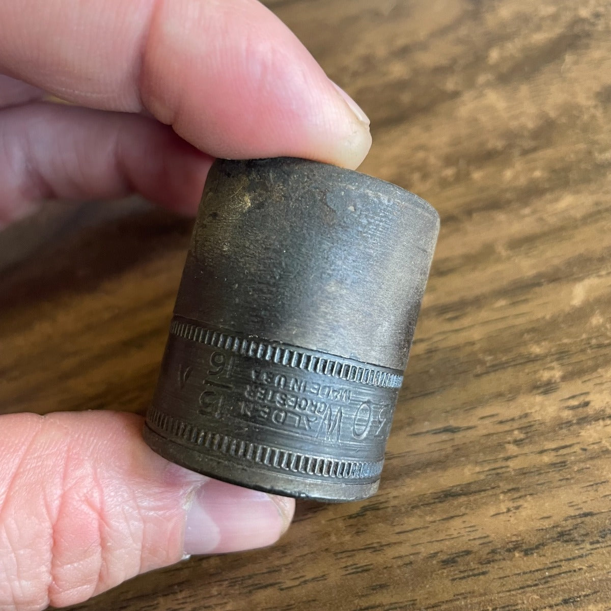 NOS Walden Worcester 1/2" Drive 15/16" 12 Point Socket (1830)